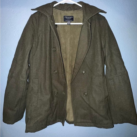 American Eagle Outfitters Other - American Eagle Outfitters Olive Pea Coat